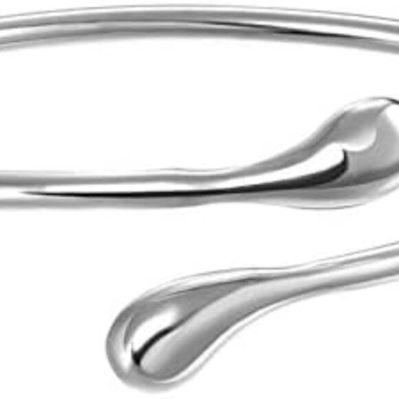 Silver Plated Bracelet Shining Bangle Bracelets Silver - Picture 4 of 7